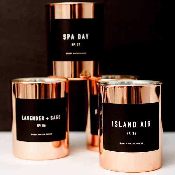 Island Air Rose Gold Soy Candle