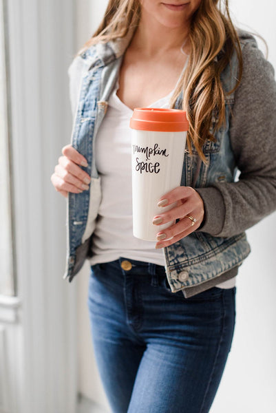 Pumpkin Spice Wishes Travel Mug