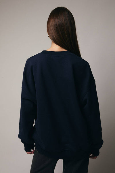 Subtle and Sweet Christmas Embroidered Collar Sweater