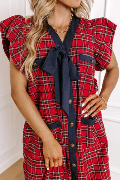 The Margo Plaid Mini Dress