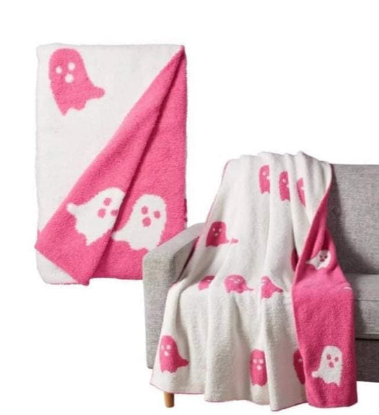 Reversable Viral Ghost Blanket-(Pre-Order ONLY)