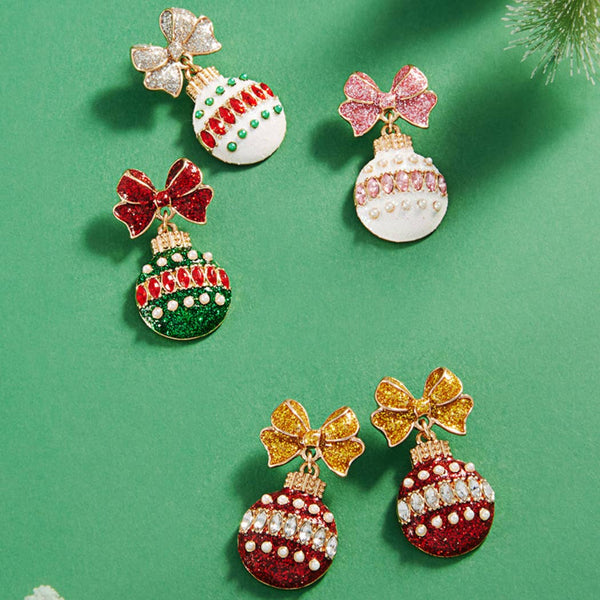 Christmas Ornament Enamel Earrings