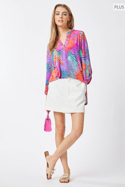 Magical Days Ahead Rainbow Zebra Top