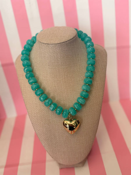 Bubble Big Heart Necklace