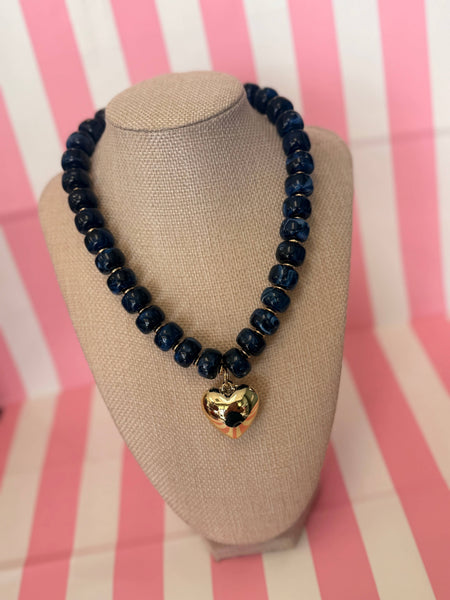 Bubble Big Heart Necklace