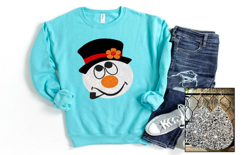 Sparkly Snowman Sweatshirt