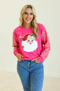 Sequins Santa Sweatshirt