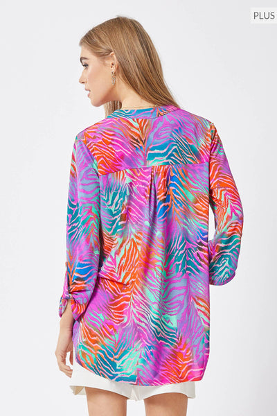 Magical Days Ahead Rainbow Zebra Top