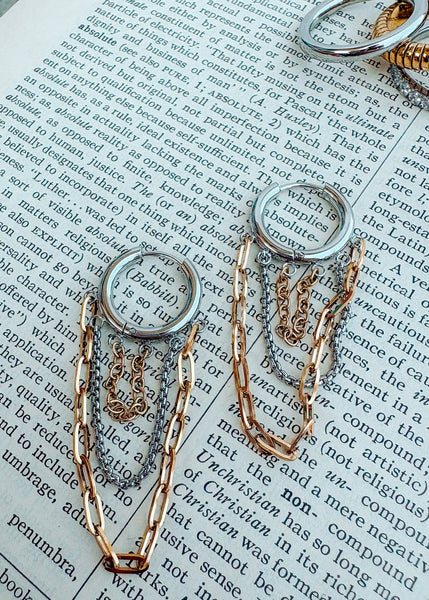 Edgy Huggie Hoop