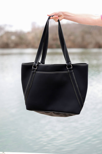 These Are The Days Neoprene Tote- (Black)