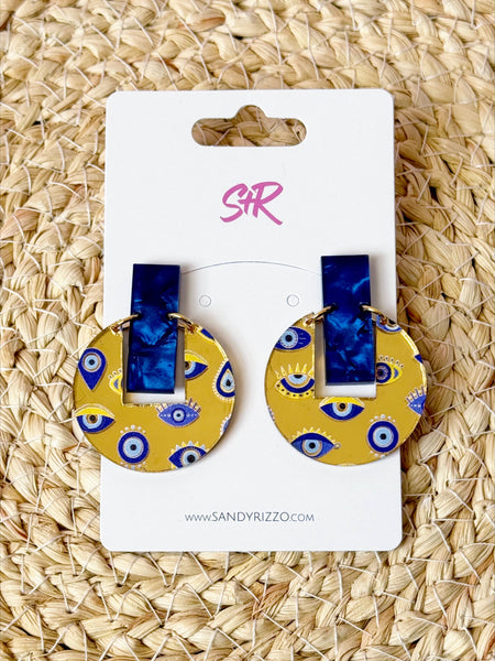 Protective Eye Acrylic Allison Dangle Earring