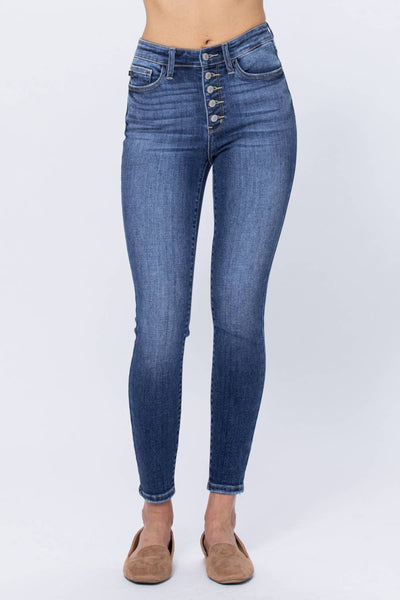 Judy Blue High Rise Button Fly Skinny