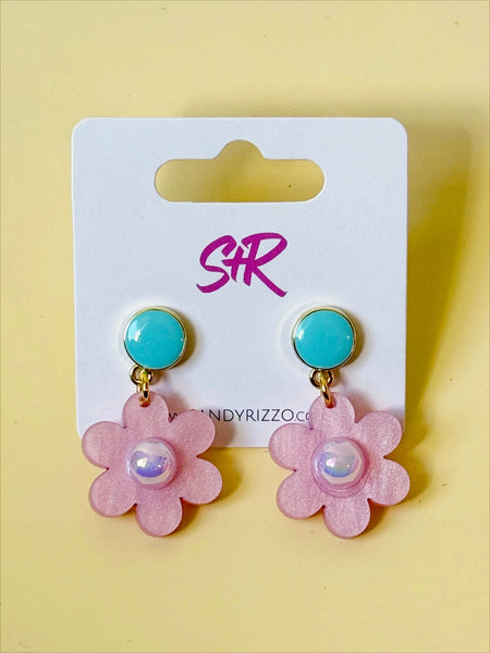 Petite Pink Daisy Dangle