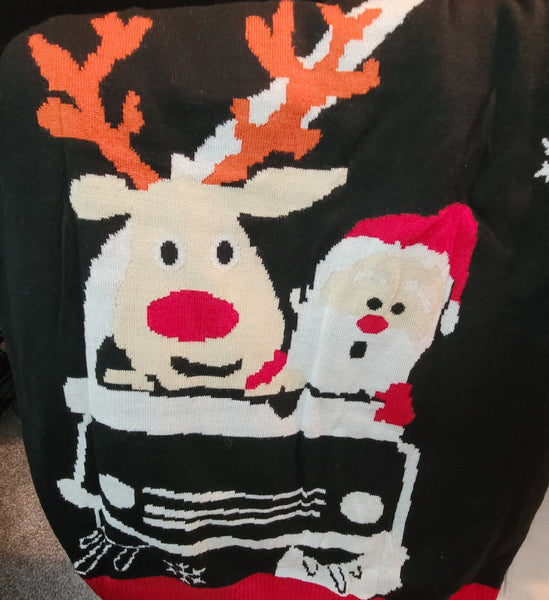 Reindeer and Santa Sweater