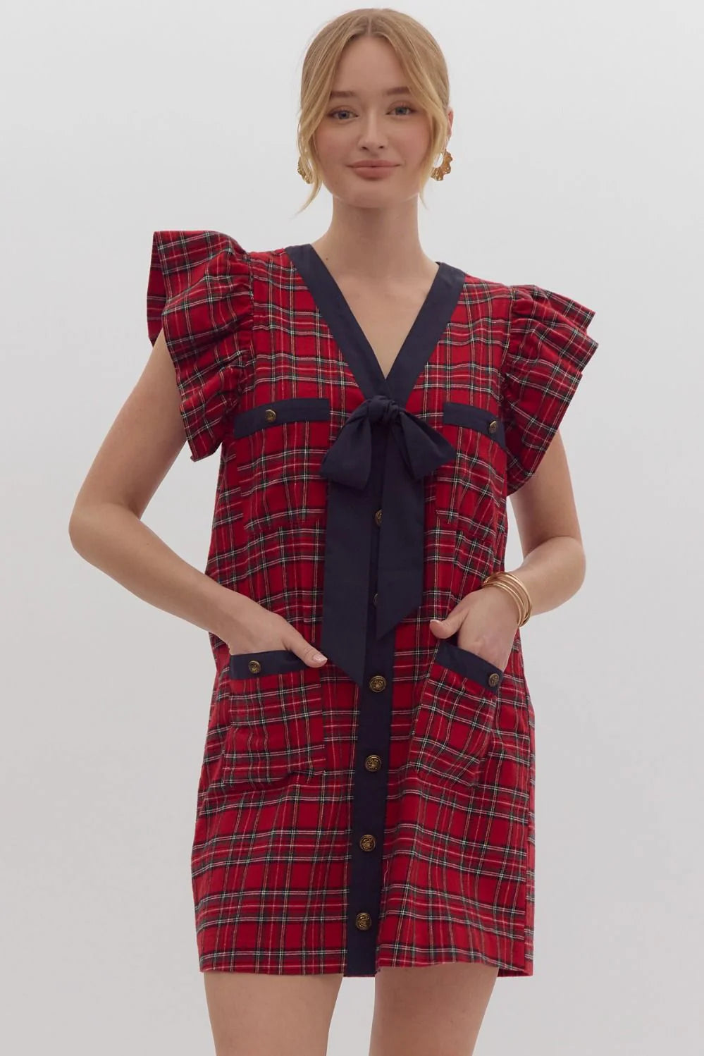 The Margo Plaid Mini Dress