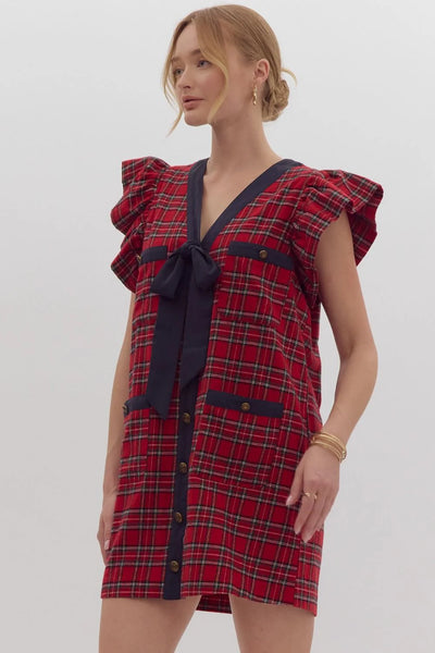 The Margo Plaid Mini Dress