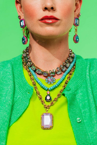 TOVA- Twiggy Plus Necklace in Candy Crush