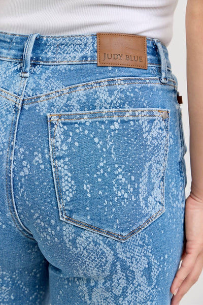 “The Claudia”  Judy Blue Snake Print Jeans