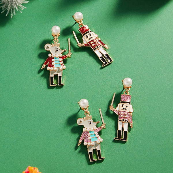 Christmas Nutcracker & Mouse King Earrings