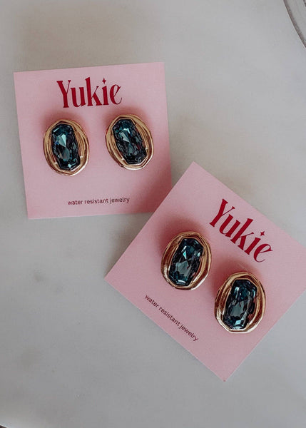 Catherine Stone Earring- Blue