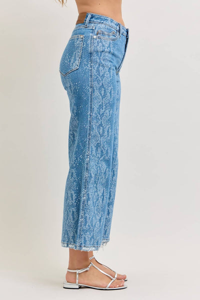 “The Claudia”  Judy Blue Snake Print Jeans
