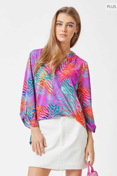 Magical Days Ahead Rainbow Zebra Top