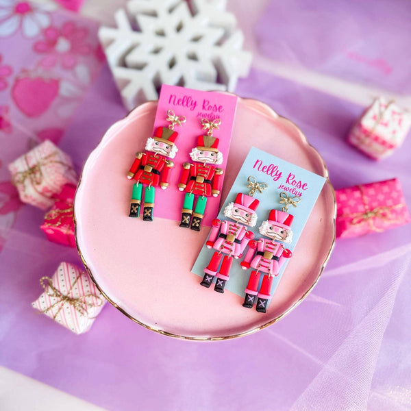 Whimsical Clay Nutcracker Earrings