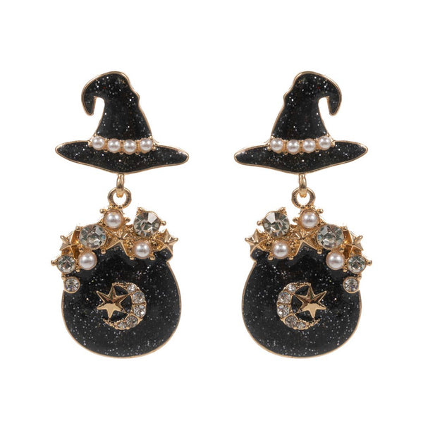 Halloween Witch's Hat Post Earring