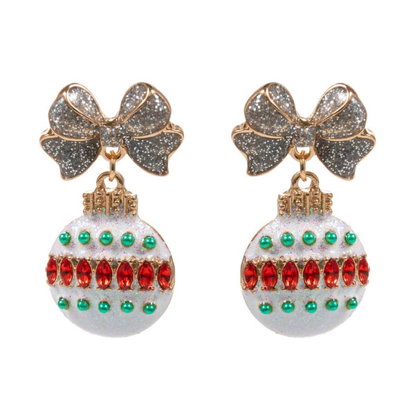 Christmas Ornament Enamel Earrings