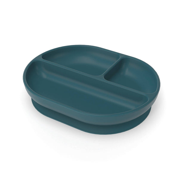 Silicone Divided Suction Plate - Blue Abyss