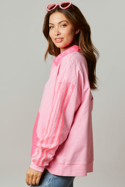 I'm a Barbie Girl Sequin Knit Pullover