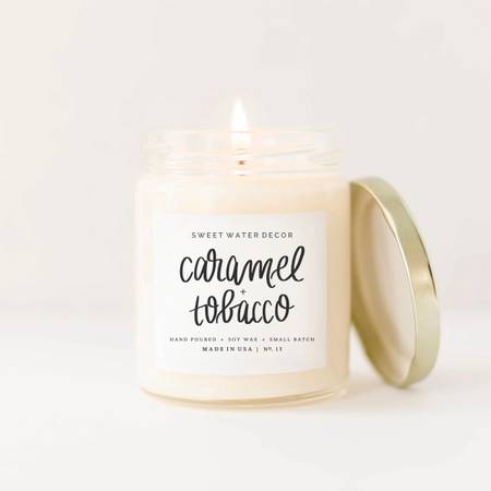 Caramel+Tobacco Soy Candle