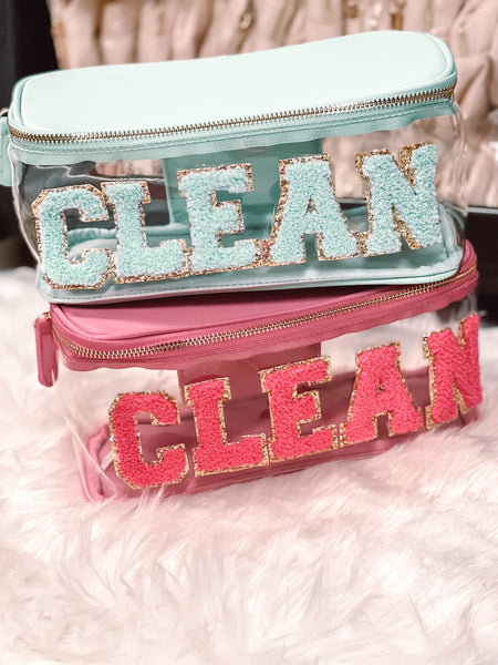 CLEAN Clear Cosmetic Bags