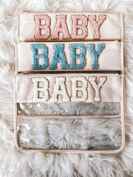 Prim and Posh "BABY" Clear Bag- 3 Shades Available