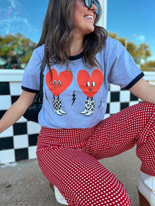 Lovers in Boots Ringer Tee