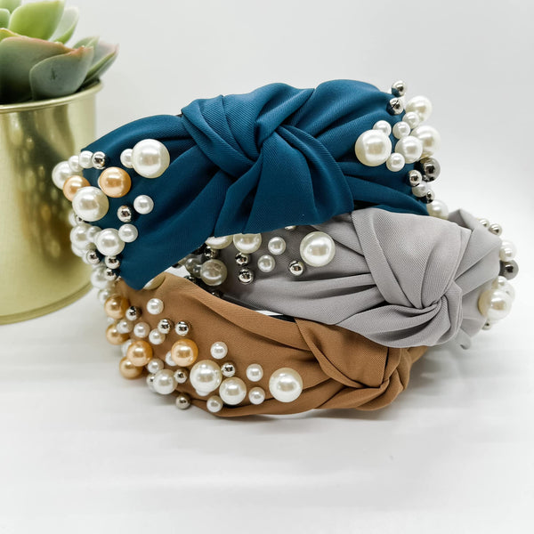 Glam It Up Pearl Embellished Headbands