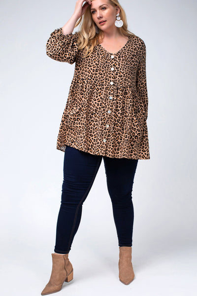 Fierce Femme Leopard Print Tunic