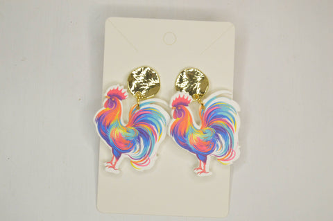 Rooster Earrings