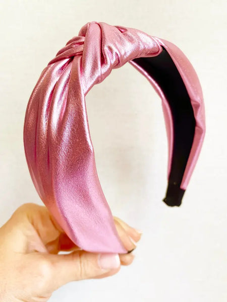 Pink Metallic Headband