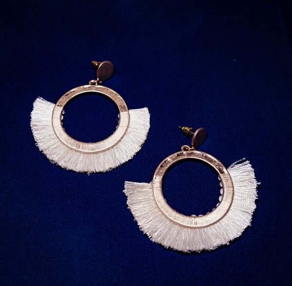 Love Story Ivory Tassel Earrings