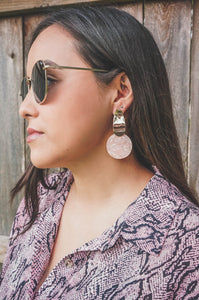 Simply Marvelous Blush Pink Acrylic Earrings