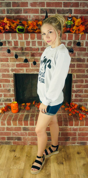 It's Just A Bunch Of Hocus Pocus Long Sleeve-White