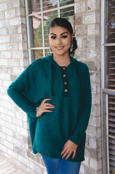 Far and Few Forest Green Pullover