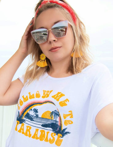 Sunny Summer Day Flower Tassel Earrings- Marigold