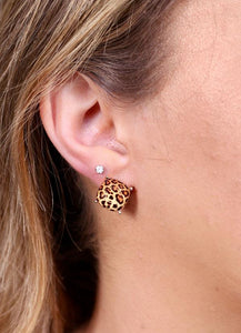 Piece of Paradise Stud Earring- Safari Leopard