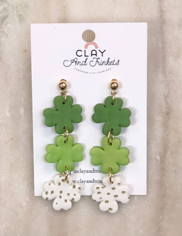 St. Patrick’s Day Clover Dangles